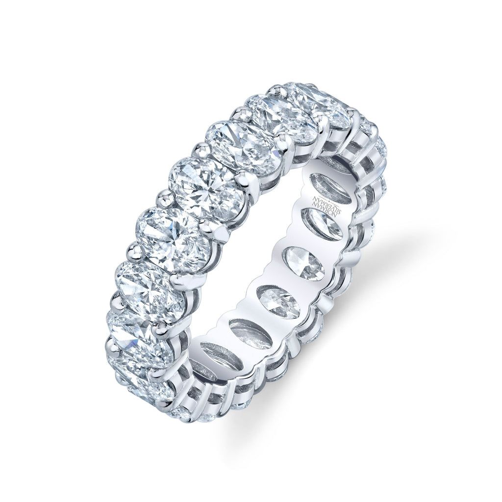 Oval Cut Platinum Eternity Band - Chapel Hills Jewelry