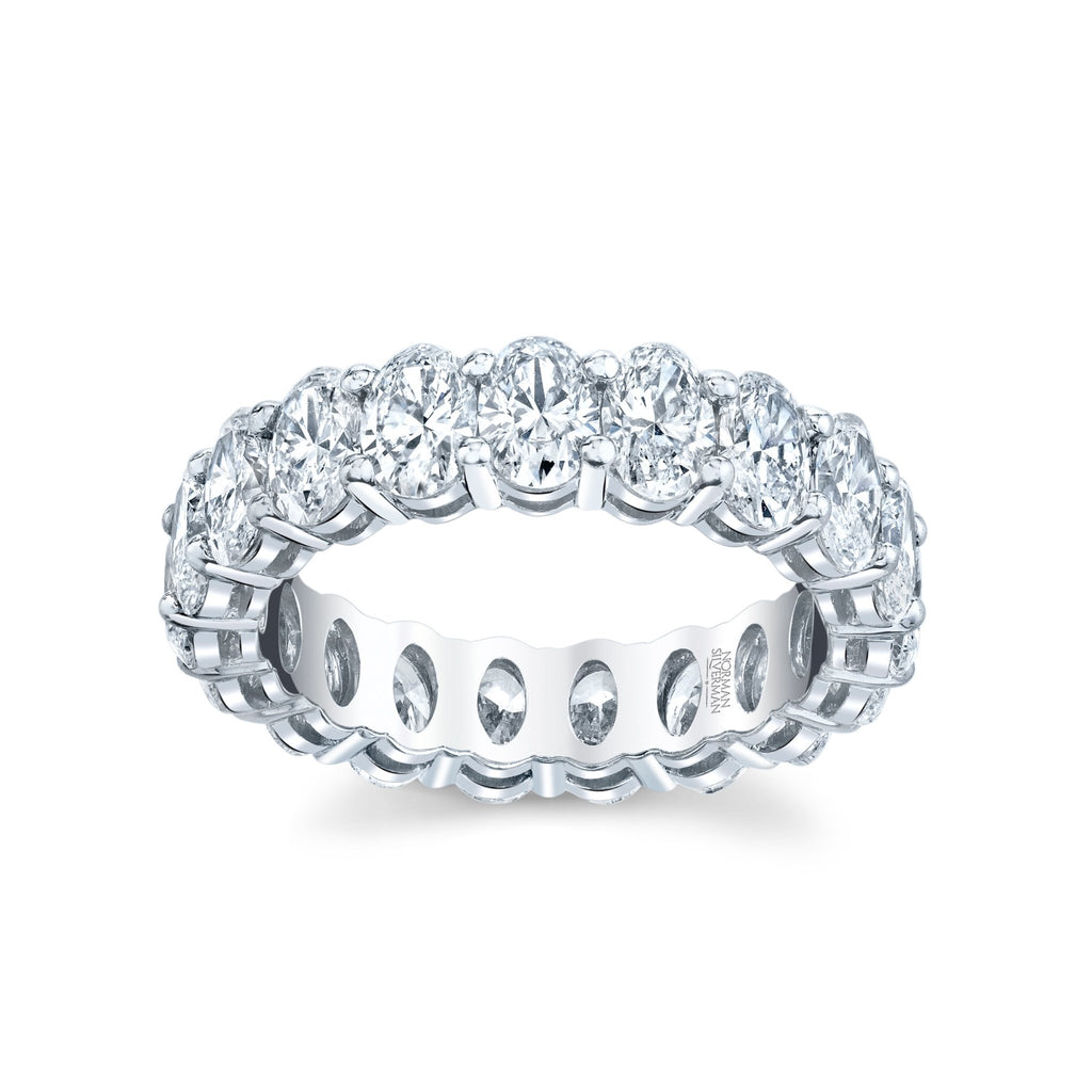 Oval Cut Platinum Eternity Band - Chapel Hills Jewelry