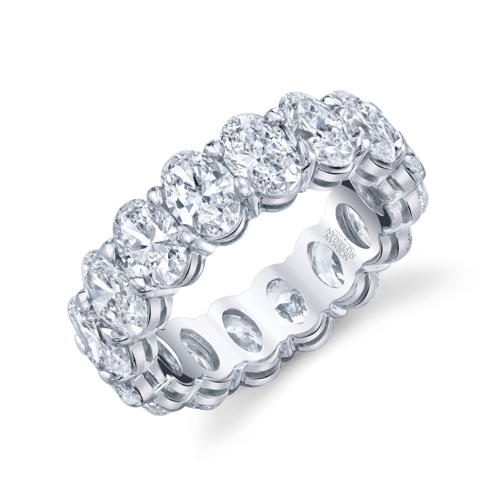 Oval Cut Platinum Eternity Band - Chapel Hills Jewelry