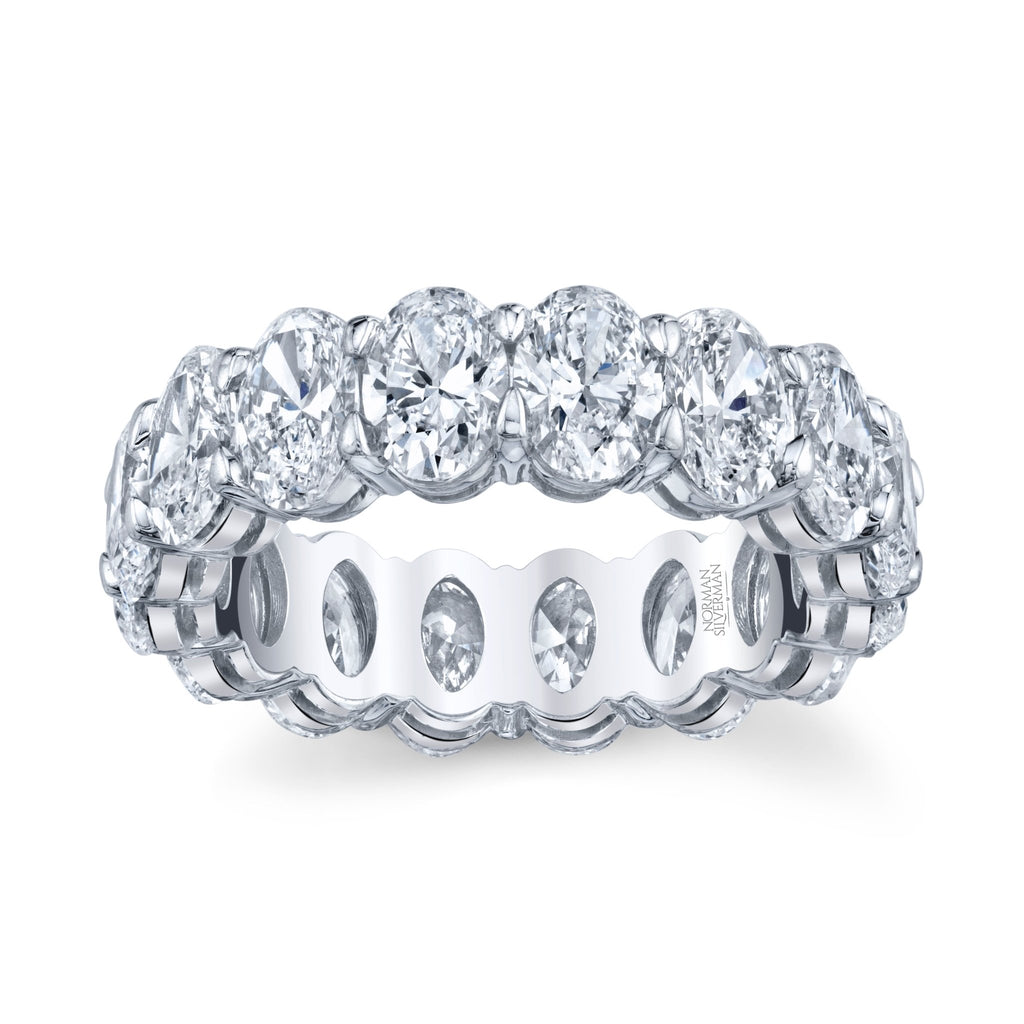 Oval Cut Platinum Eternity Band - Chapel Hills Jewelry