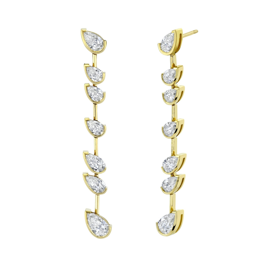 Pear Shape Diamonds Drop Earrings - Chapel Hills Jewelry