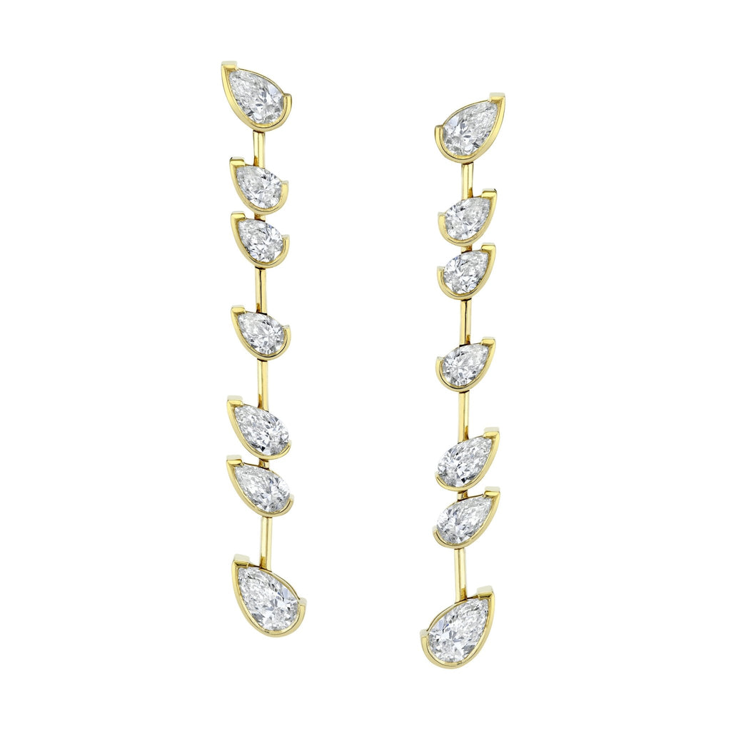 Pear Shape Diamonds Drop Earrings - Chapel Hills Jewelry