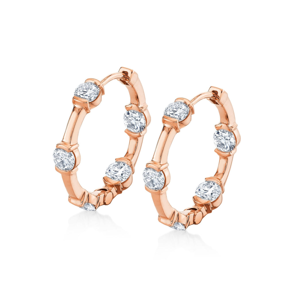Petite Diamond Hoop Earrings - Chapel Hills Jewelry