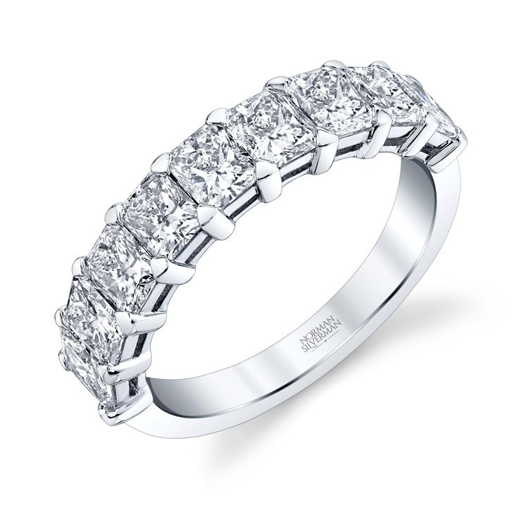 Radiant Cut Diamond Halfway Eternity Band - Chapel Hills Jewelry