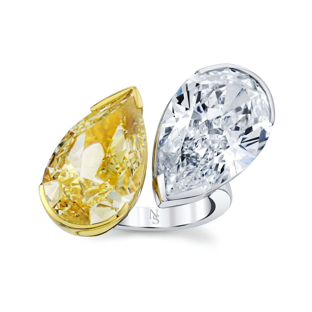 Twin Pear Shape Diamond Ring - Chapel Hills Jewelry