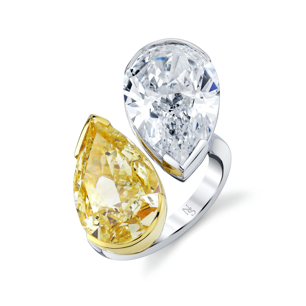 Twin Pear Shape Diamond Ring - Chapel Hills Jewelry