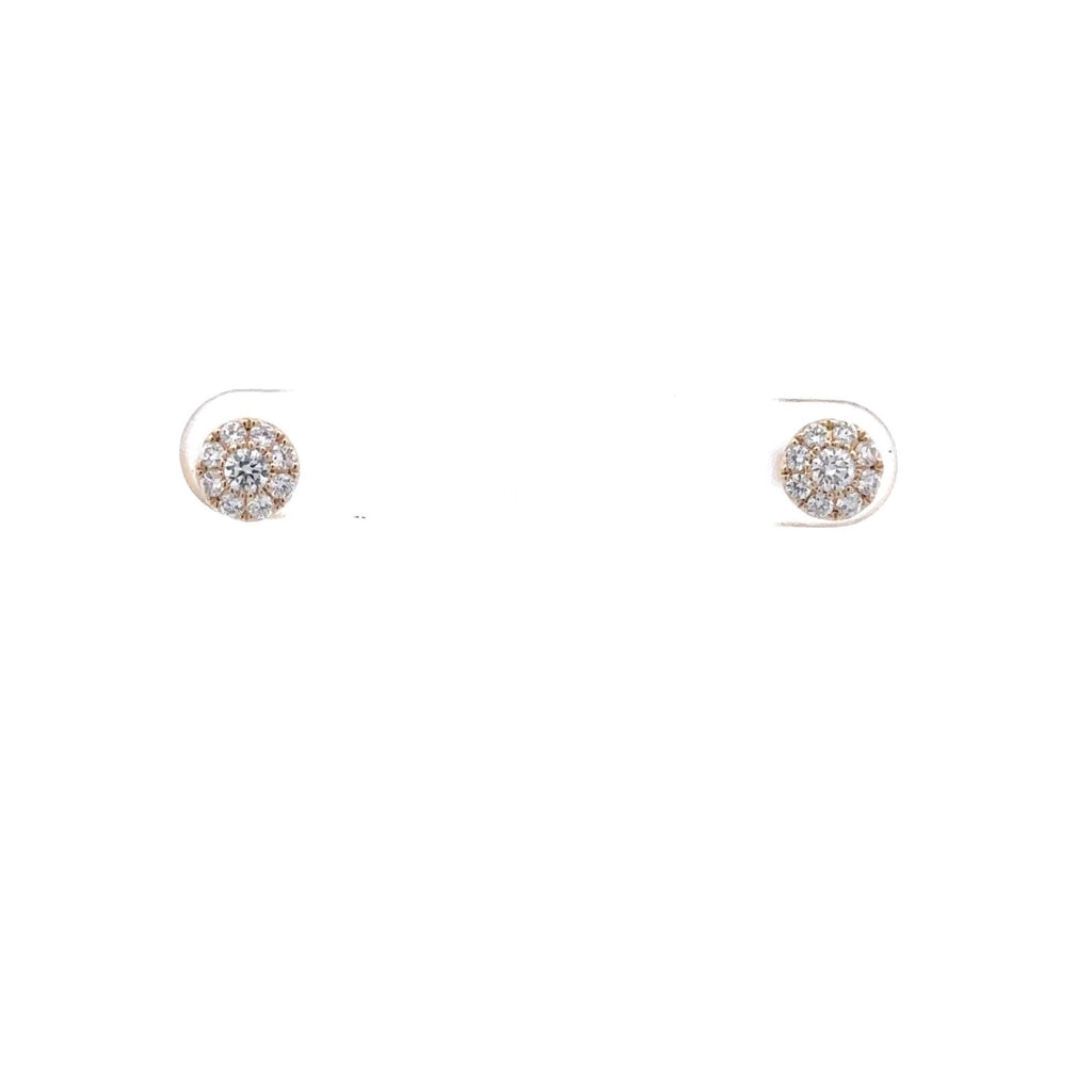 14KT Yellow Diamond Cluster Studs - Chapel Hills Jewelry