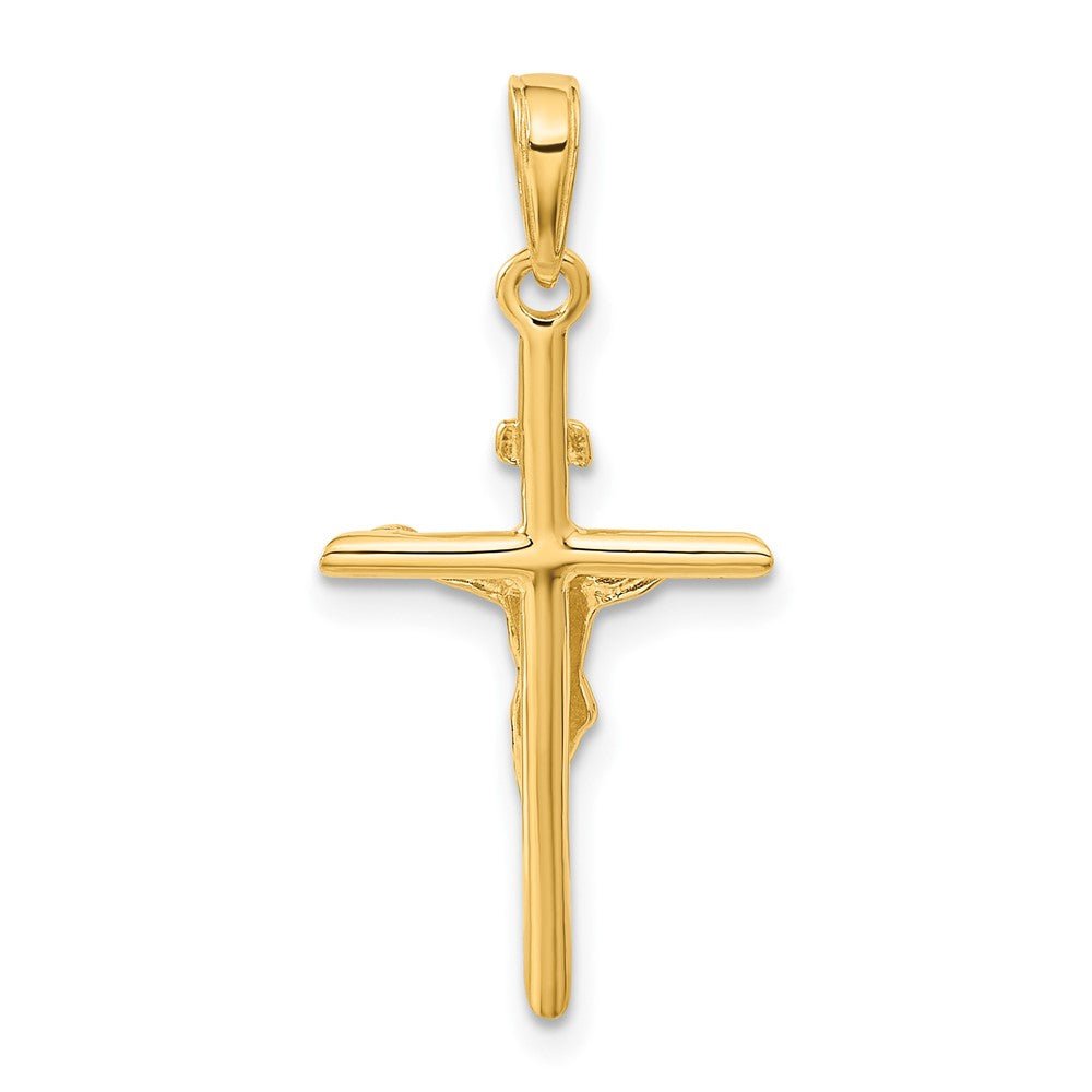 14KT Yellow Gold Stick Style Crucifix - Chapel Hills Jewelry