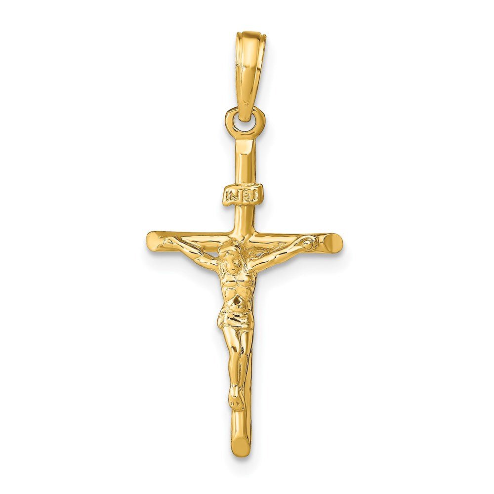 14KT Yellow Gold Stick Style Crucifix - Chapel Hills Jewelry