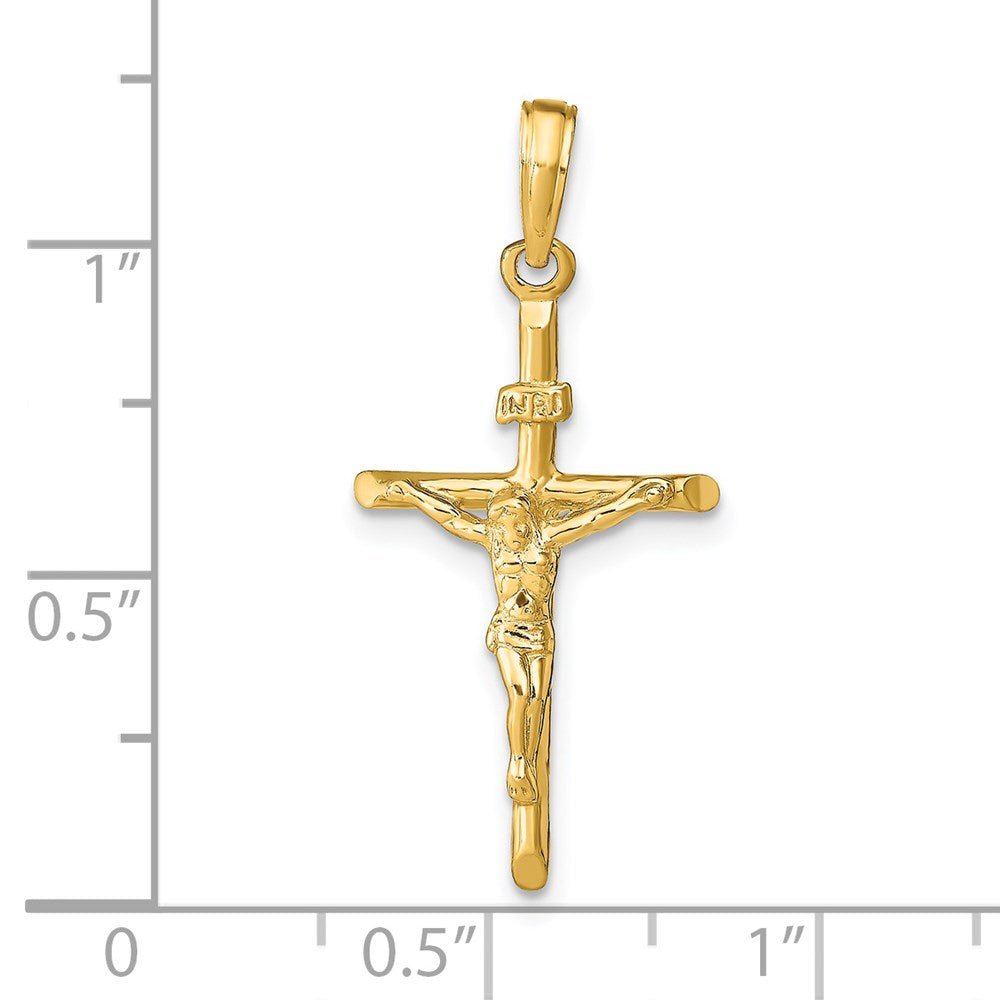 14KT Yellow Gold Stick Style Crucifix - Chapel Hills Jewelry