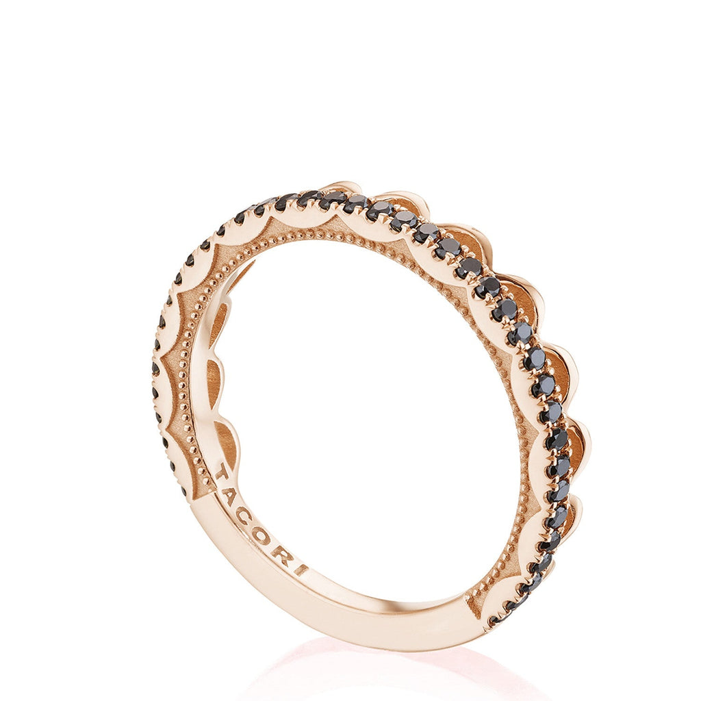 2674B 18KT Rose & Black Diamond - Chapel Hills Jewelry