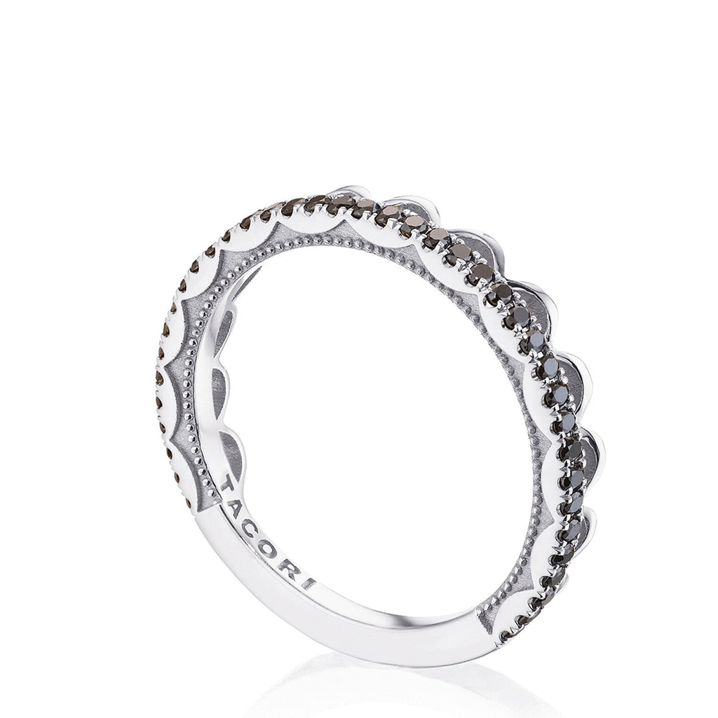 2674B 18KT White & Black Diamond - Chapel Hills Jewelry