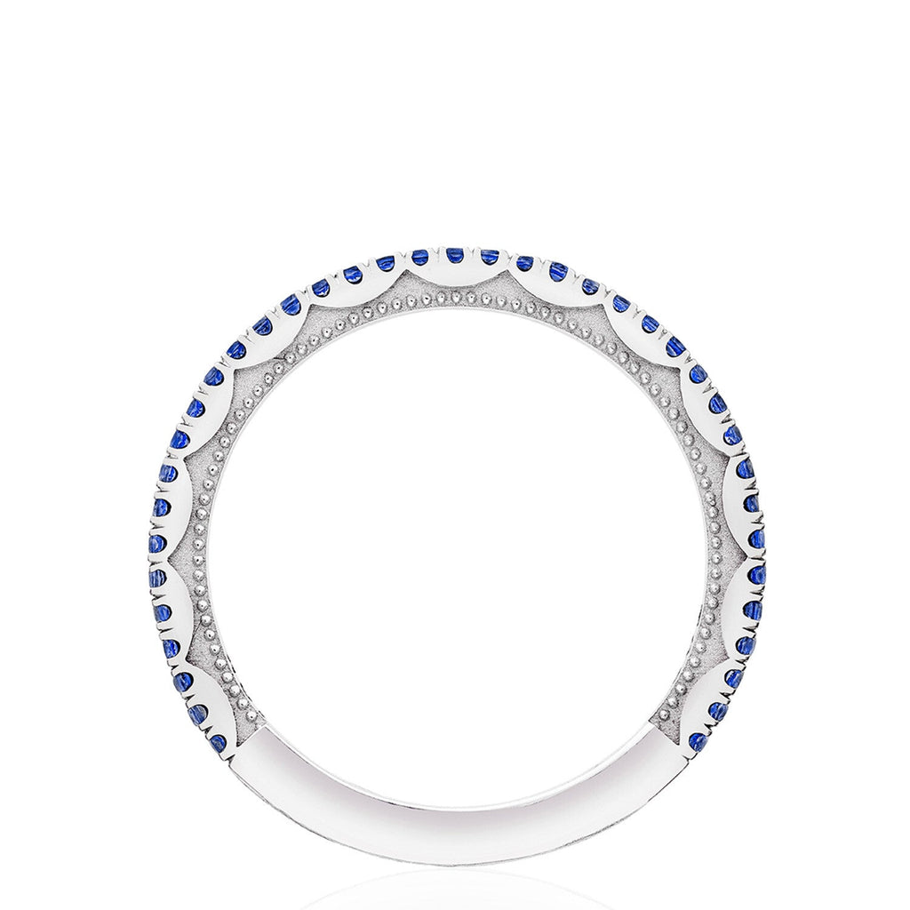 2674B 18KT White & Blue Sapphire - Chapel Hills Jewelry