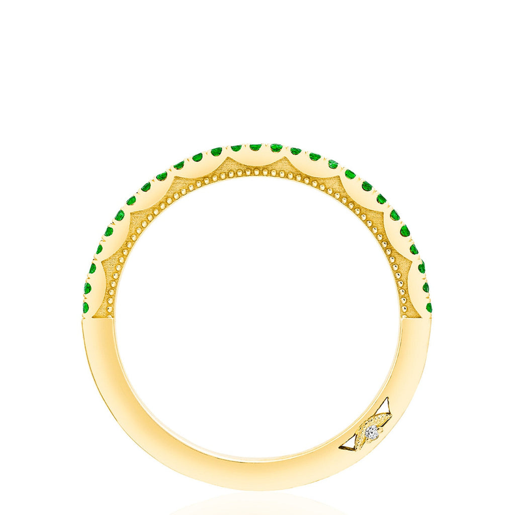 2674B 18KT Yellow & Emerald - Chapel Hills Jewelry