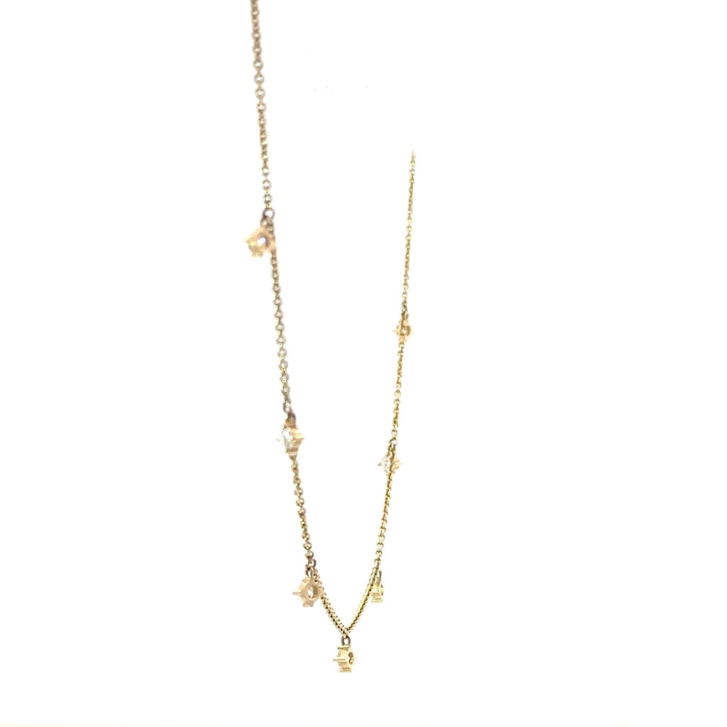 7 - Diamond Station Necklace - Chapel Hills Jewelry