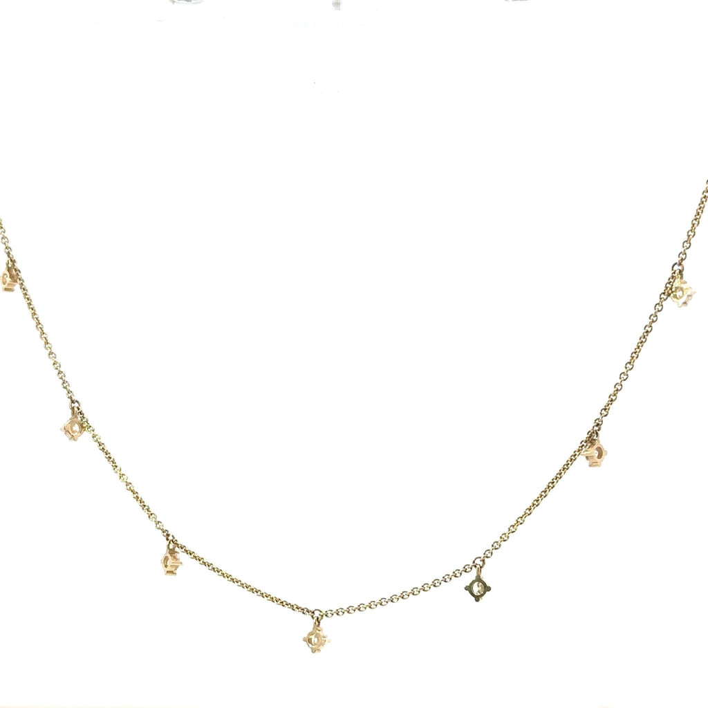 7 - Diamond Station Necklace - Chapel Hills Jewelry