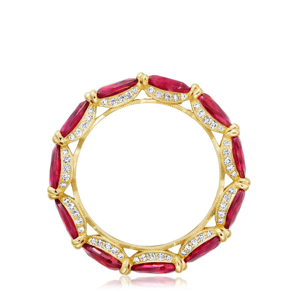 HT2643Y65R 18KT Yellow & Ruby/Diamond - Chapel Hills Jewelry