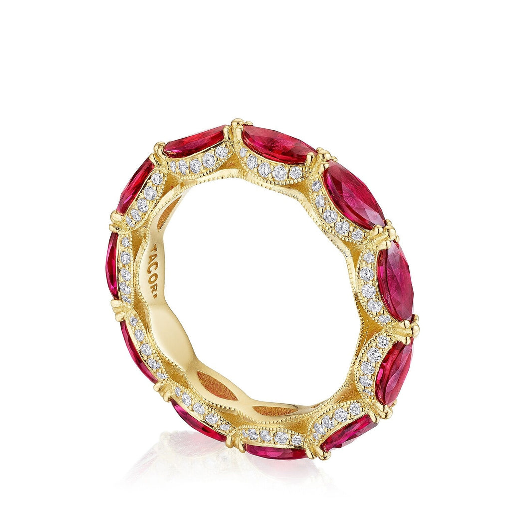 HT2661Y65RB 18KT Yellow & Ruby/Diamond - Chapel Hills Jewelry