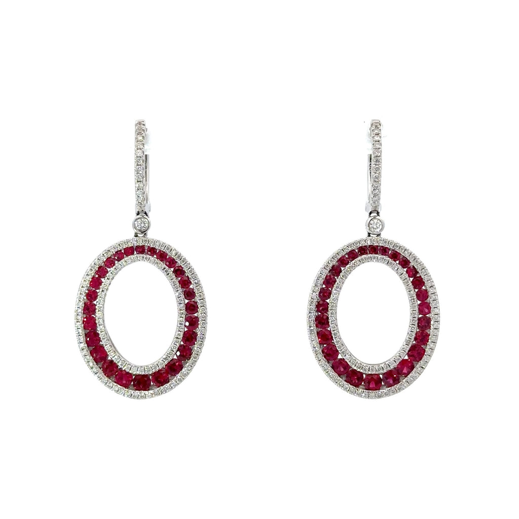 Ruby and Diamond Earrings - Chapel Hills Jewelry